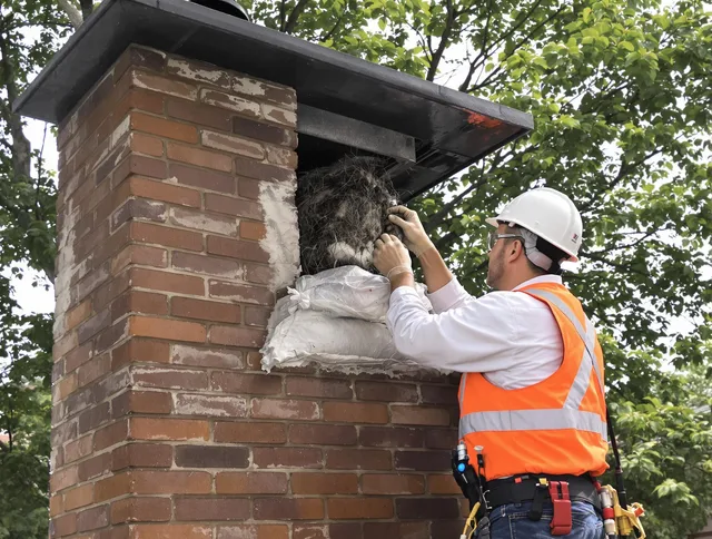 Humane removal of debris and animals by Whitehall Chimney Sweep in Whitehall, OH