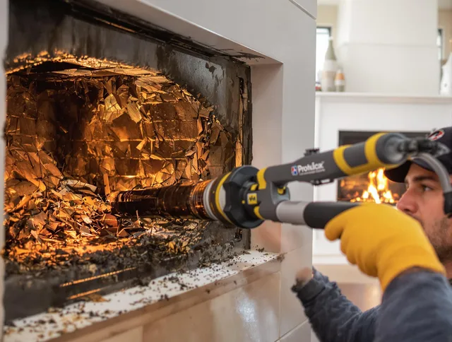 Professional chimney cleaning by Whitehall Chimney Sweep in Whitehall, OH
