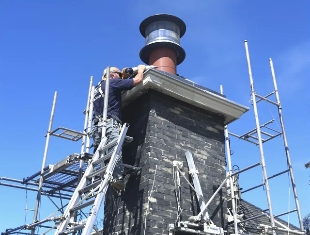 Sturdy chimney crown finished by Whitehall Chimney Sweep in Whitehall, OH