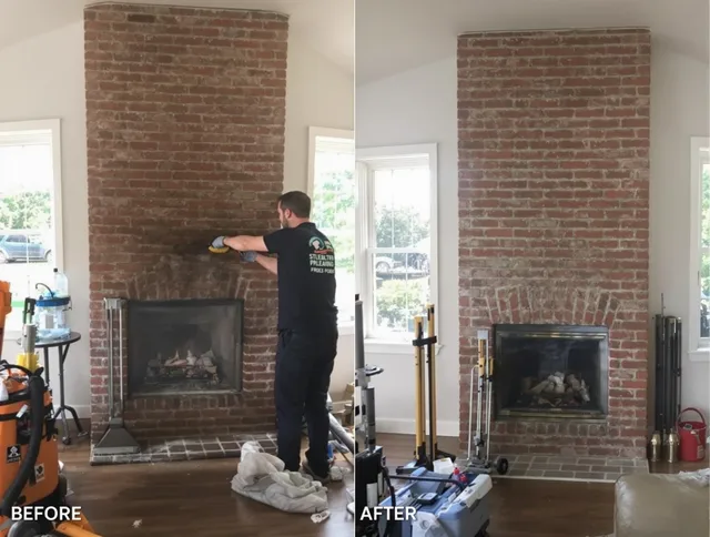 Finished chimney sweeping service by Whitehall Chimney Sweep in Whitehall, OH