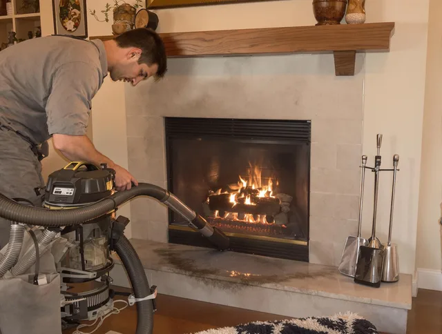 Routine fireplace upkeep by Whitehall Chimney Sweep in Whitehall, OH
