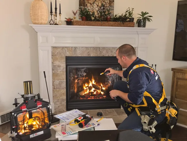 Safety-focused fireplace inspection by Whitehall Chimney Sweep in Whitehall, OH