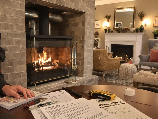Whitehall Chimney Sweep verifying fireplace safety measures in Whitehall, OH